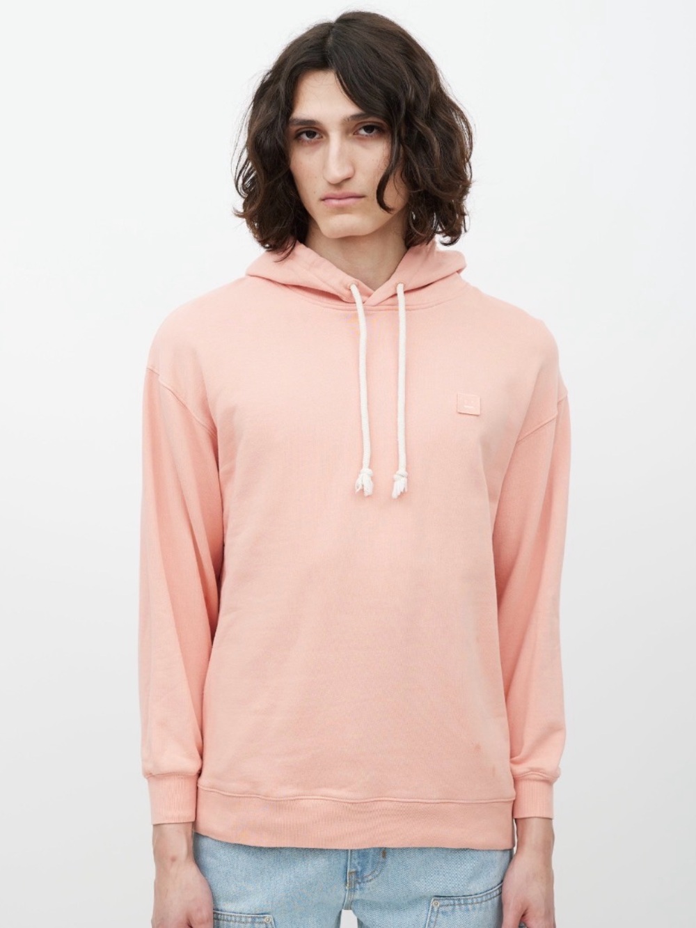 Acne studio pink face hoodie size small unisex